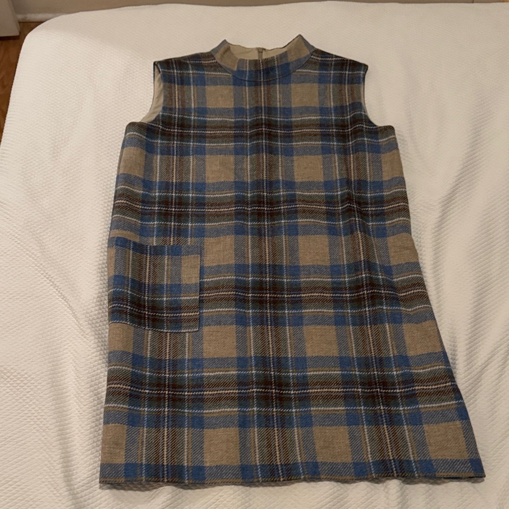 France’s Valentine Plaid Sleeveless Dress